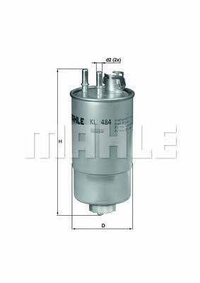 Mahle/Knecht KL 484 Fuel filter KL484