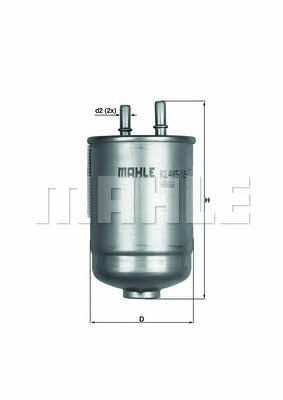 Mahle/Knecht KL 485/15D Fuel filter KL48515D