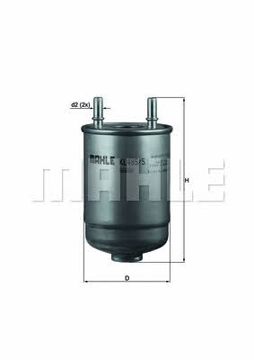 Fuel filter Mahle/Knecht KL 485/5D