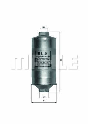 Mahle/Knecht KL 5 Fuel filter KL5