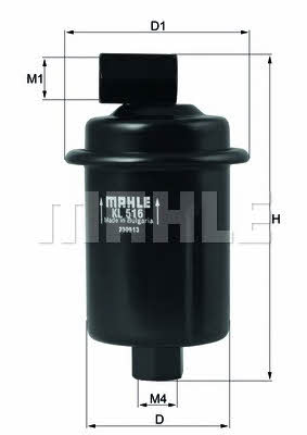 Mahle/Knecht KL 516 Fuel filter KL516