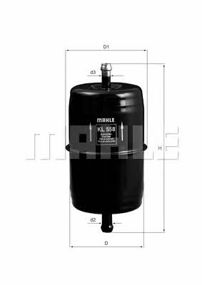 Mahle/Knecht KL 558 Fuel filter KL558