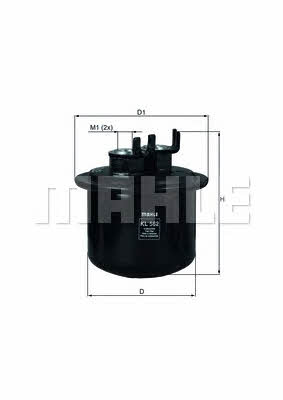 Mahle/Knecht KL 562 Fuel filter KL562