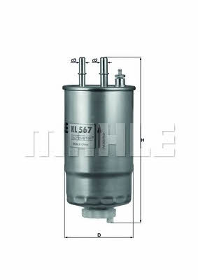 Mahle&#x2F;Knecht Fuel filter – price 188 PLN