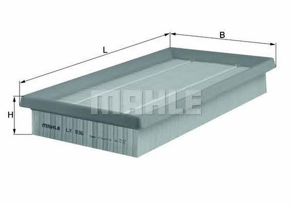 Air filter Mahle/Knecht LX 936