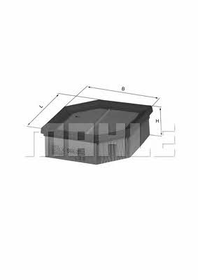LX966 Mahle/Knecht Air filter