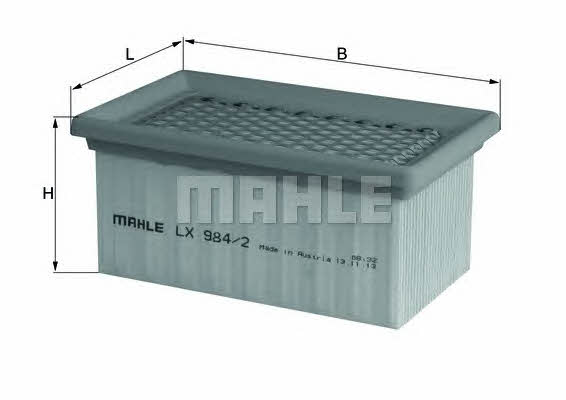 Mahle/Knecht LX 984/2 Air filter LX9842