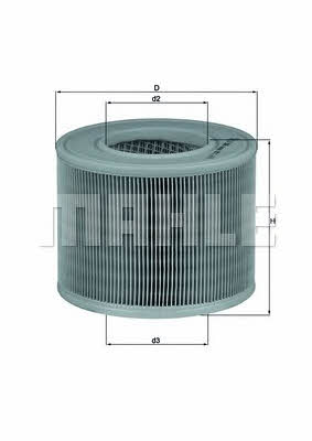 Mahle/Knecht LX 986 Air filter LX986