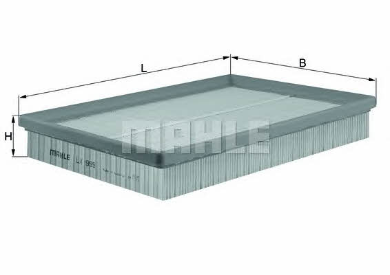 Air filter Mahle/Knecht LX 999