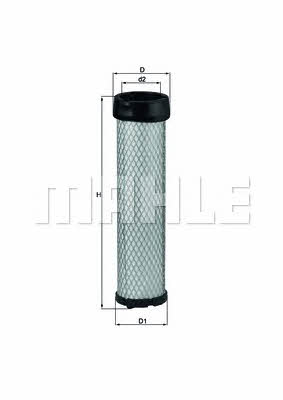 Mahle/Knecht LXS 284 Air filter LXS284 LXS284 Mahle/Knecht Air filter