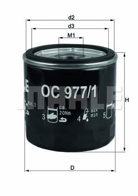Buy Mahle/Knecht OC 977/1 at a low price in United Arab Emirates!