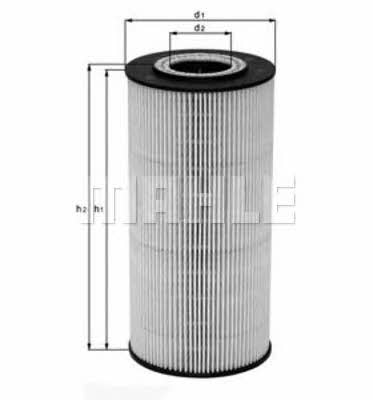 Oil Filter Mahle/Knecht OX 123/1D