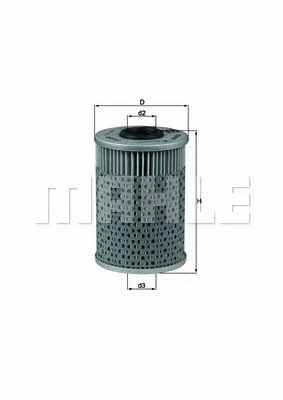 Oil Filter Mahle/Knecht OX 151D
