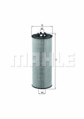 Oil Filter Mahle/Knecht OX 164D