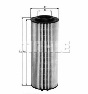Oil Filter Mahle/Knecht OX 168D