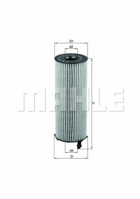 Oil Filter Mahle/Knecht OX 196/1D1