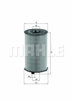 Oil Filter Mahle/Knecht OX 205/2D