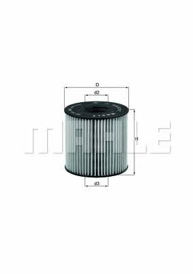 Oil Filter Mahle/Knecht OX 210D