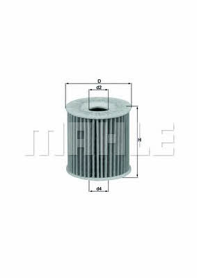 Oil Filter Mahle/Knecht OX 346D