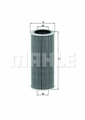 Oil Filter Mahle/Knecht OX 368D1