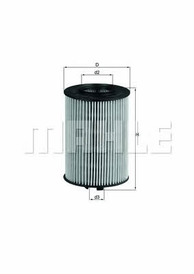 Oil Filter Mahle/Knecht OX 382D