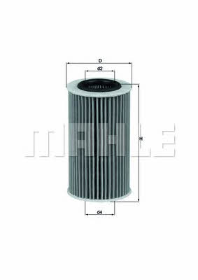 Oil Filter Mahle/Knecht OX 384D