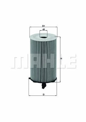 Oil Filter Mahle/Knecht OX 417D