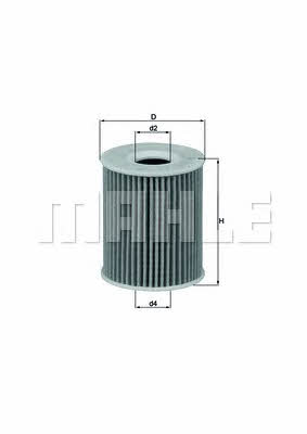 Oil Filter Mahle/Knecht OX 422D