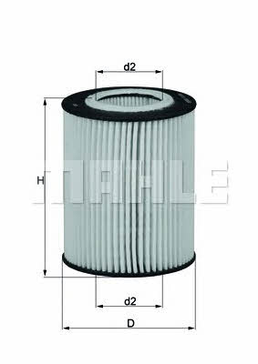 Oil Filter Mahle&#x2F;Knecht OX 433D