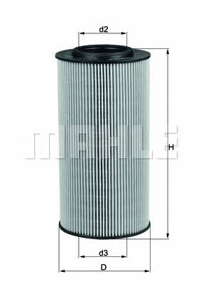 Oil Filter Mahle/Knecht OX 434D