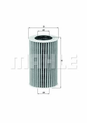 Oil Filter Mahle&#x2F;Knecht OX 554D1