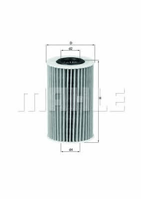 Oil Filter Mahle/Knecht OX 554D1