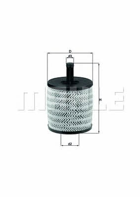 Oil Filter Mahle/Knecht OX 556D