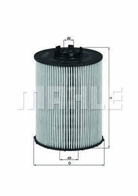 Oil Filter Mahle/Knecht OX 636D