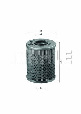Oil Filter Mahle/Knecht OX 68D