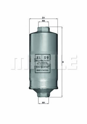 Mahle/Knecht KL 59 Fuel filter KL59