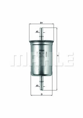 Mahle/Knecht KL 591 Fuel filter KL591