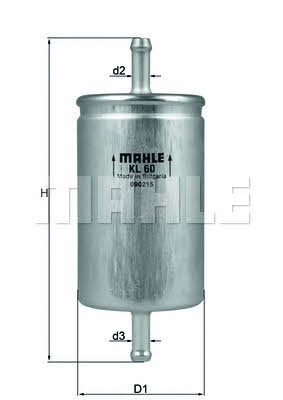 Mahle/Knecht KL 60 Fuel filter KL60