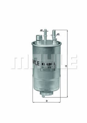 Mahle/Knecht KL 630 Fuel filter KL630