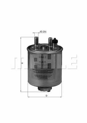 Fuel filter Mahle/Knecht KL 638