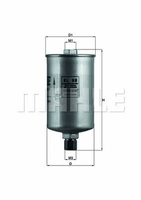 Fuel filter Mahle/Knecht KL 88
