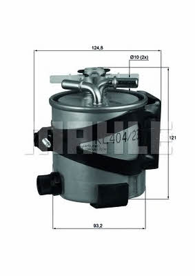 Fuel filter Mahle/Knecht KLH 44/22