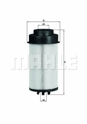 Fuel filter Mahle/Knecht KX 181D