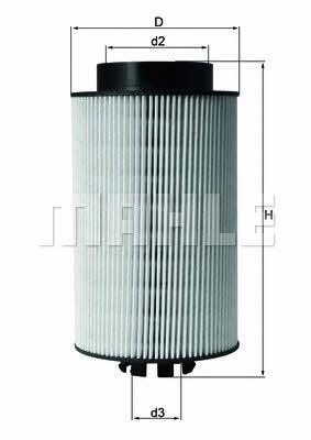 Mahle/Knecht KX 191/1D Fuel filter KX1911D