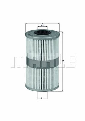 Fuel filter Mahle/Knecht KX 204D