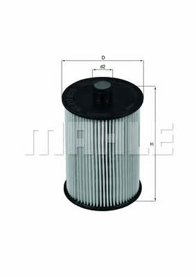 Fuel filter Mahle/Knecht KX 217D