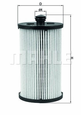 Fuel filter Mahle/Knecht KX 222D
