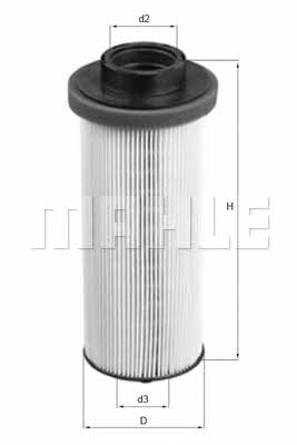 Fuel filter Mahle/Knecht KX 262D