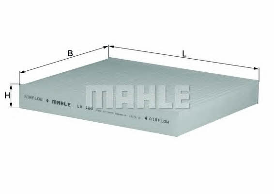 Mahle/Knecht LA 100 Filter, interior air LA100