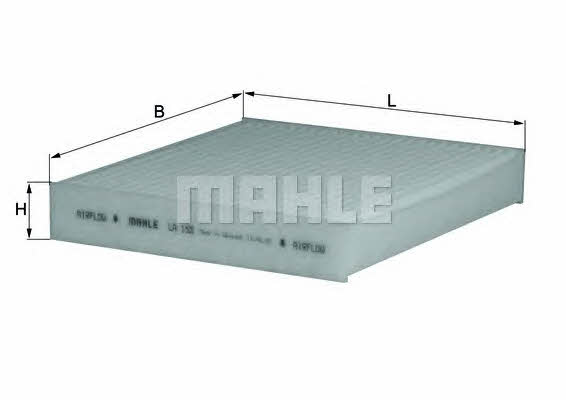 Mahle/Knecht LA 155 Filter, interior air LA155